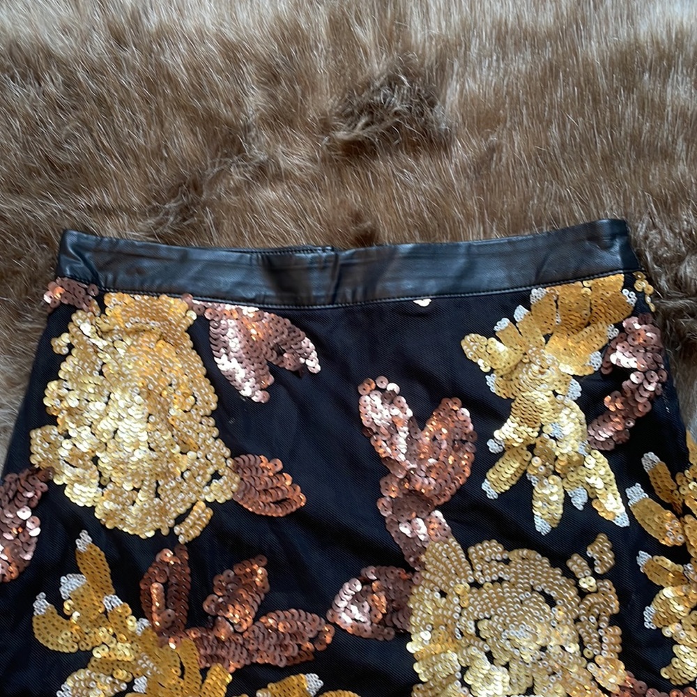 Forever 21 sequin dress leather - Picture 3 of 5
